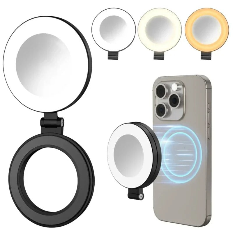 Ring Light - Mini Portable Magnetic Selfie Light 220 Degree Flip