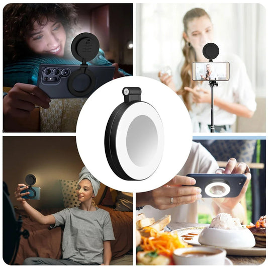 Ring Light - Mini Portable Magnetic Selfie Light 220 Degree Flip
