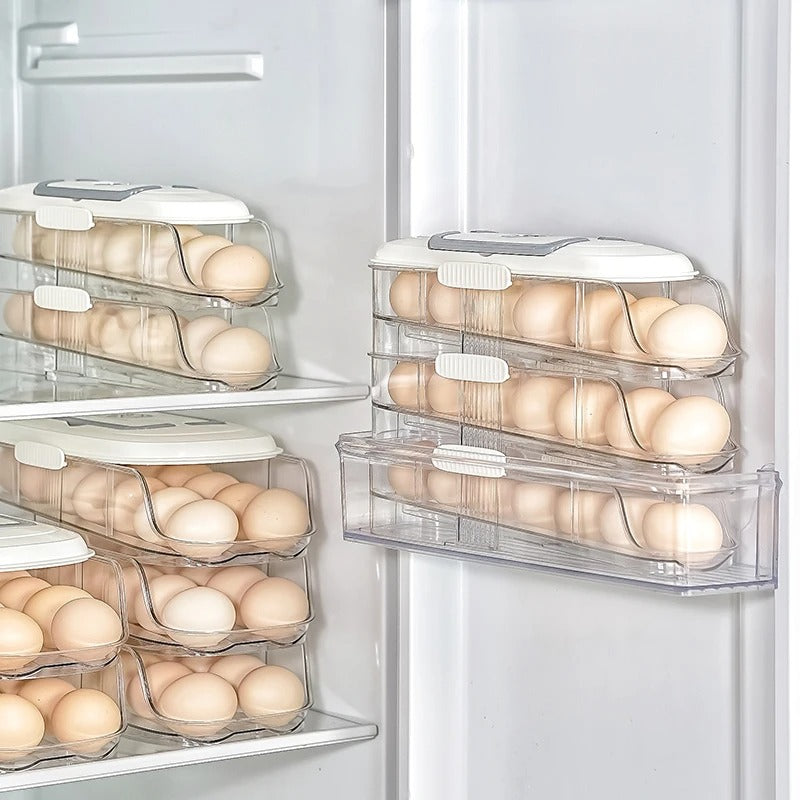 Multi-Layer Automatic Rolling Egg Box - Egg Dispenser
