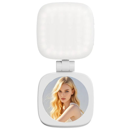 Mini Portable Magnetic Selfie Light with Mirror 360 Degree Flip