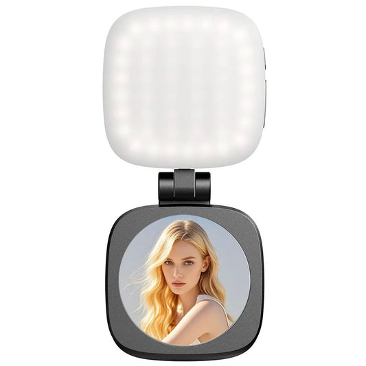 Mini Portable Magnetic Selfie Light with Mirror 360 Degree Flip